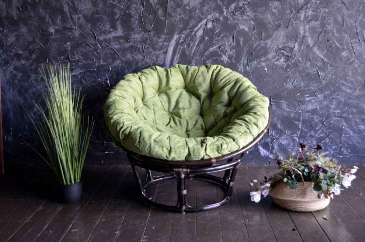 Кресло Папасан 23/01 с подушкой (Темно-коричневый) | фото 4