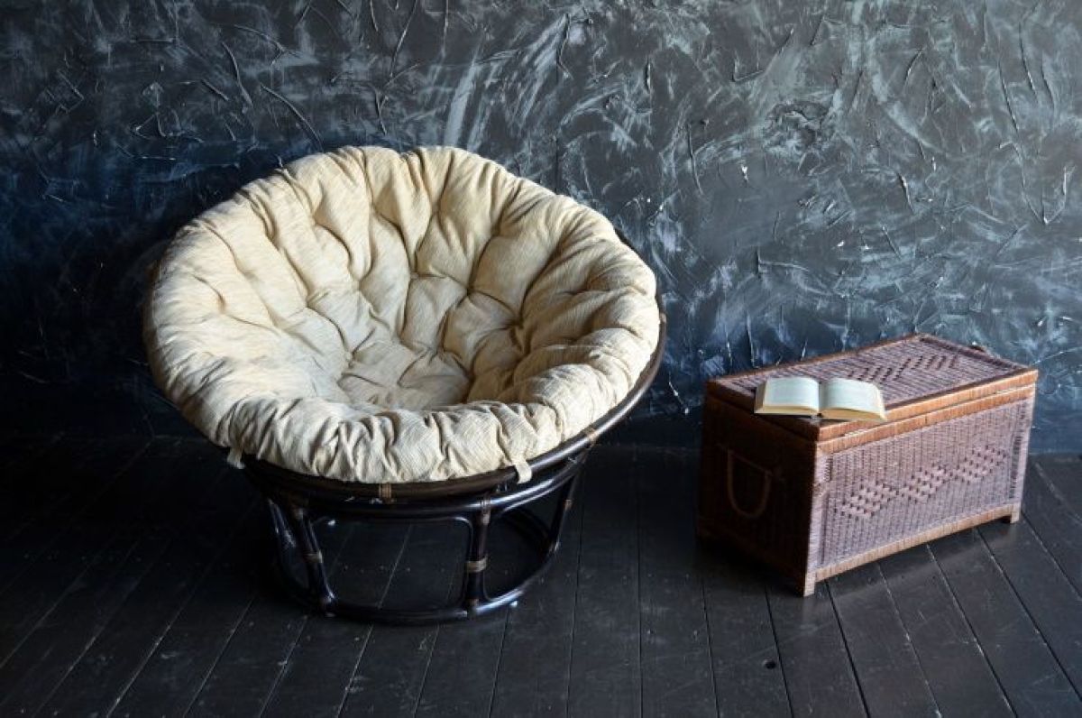 Кресло Папасан 23/01 с подушкой (Темно-коричневый) | фото 5