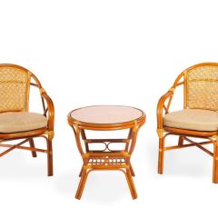 Стол круглый Петани с плетеной столешницей | фото 6