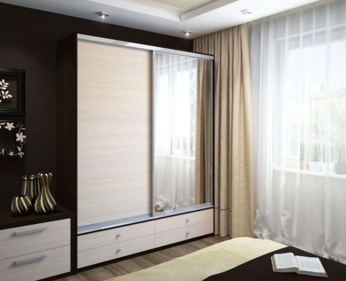 Шкаф-купе Ольга 1900 ЛДСП+Зеркало (ЛДСП 1 кат.) | фото 6