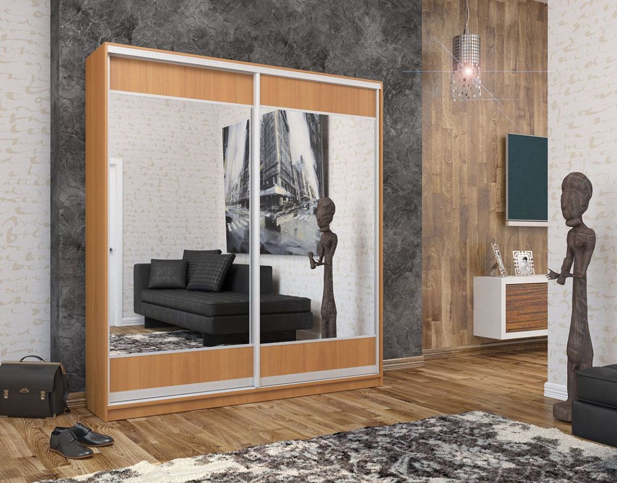 Шкаф-купе Светлана 2000 ЛДСП/Зеркало/ЛДСП (ЛДСП 1 кат.) | фото 8