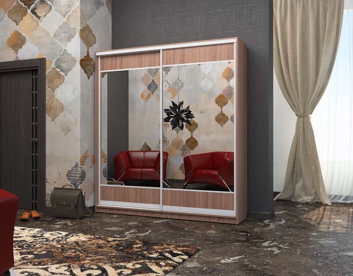 Шкаф-купе Светлана 2000 ЛДСП/Зеркало/ЛДСП (ЛДСП 1 кат.) | фото 10