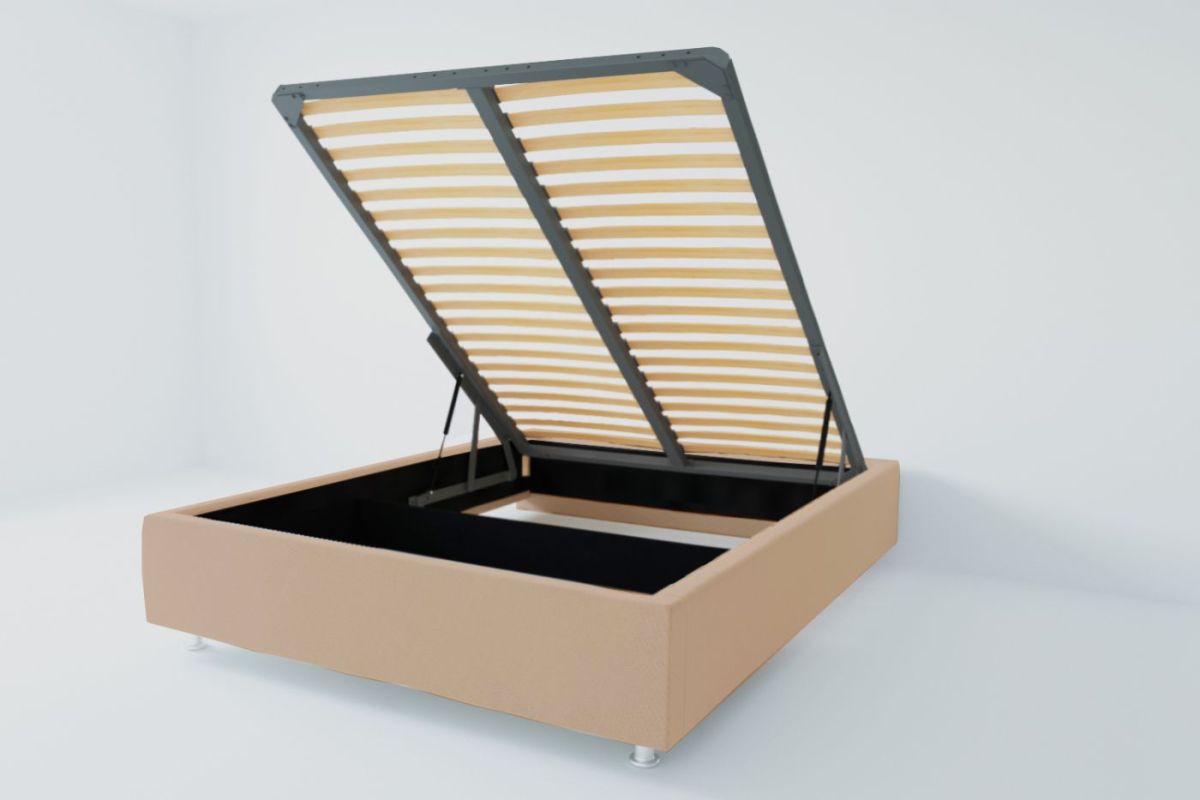 Кровать Подиум с ПМ 1800 (велюр светло-серый) | фото 2