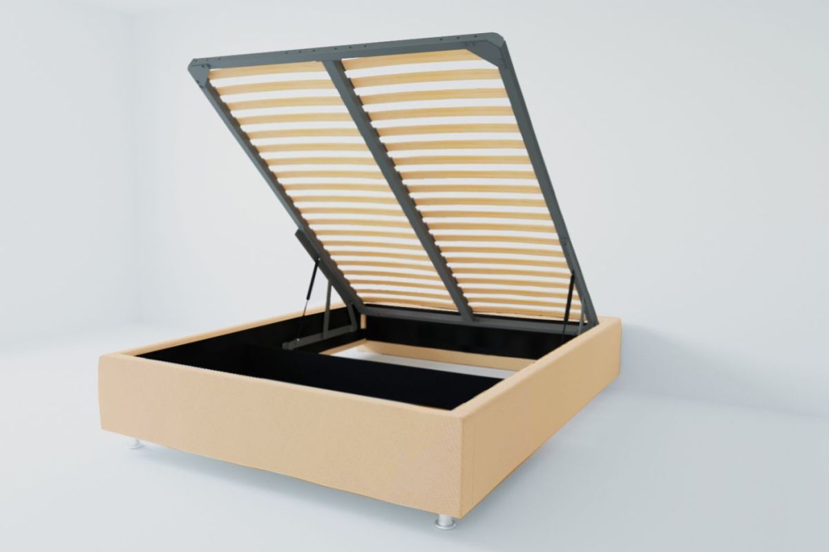 Кровать Подиум с ПМ 1800 (экокожа бежевая) | фото 2