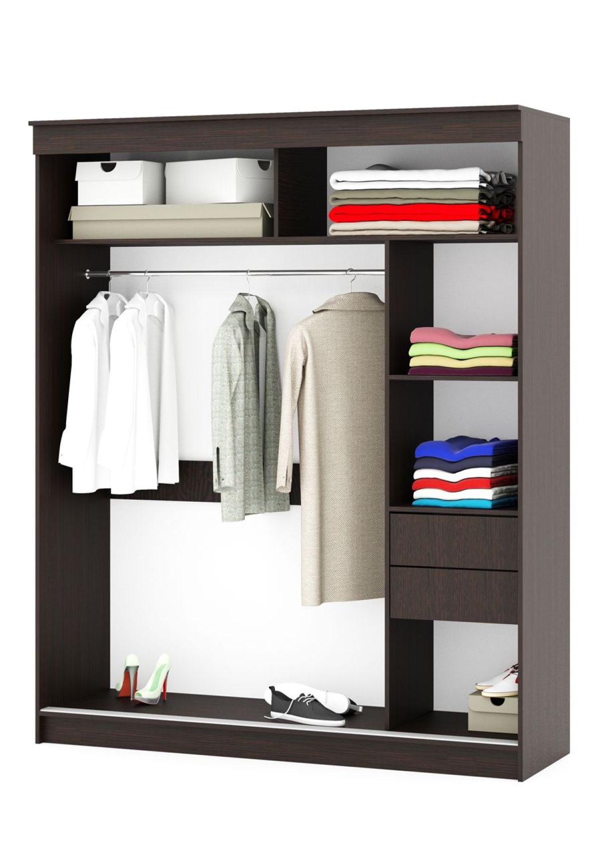 Шкаф-купе Фаворит 1.8 серия Альянс (Венге) | фото 2