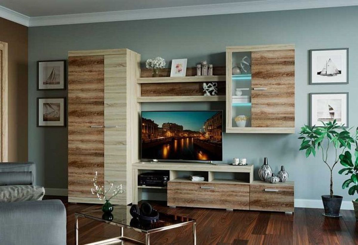 СОНАТА ГОСТИНАЯ НАБОР №ДСДС-1 (Дуб сонома/Дуб сакраменто) | фото 2