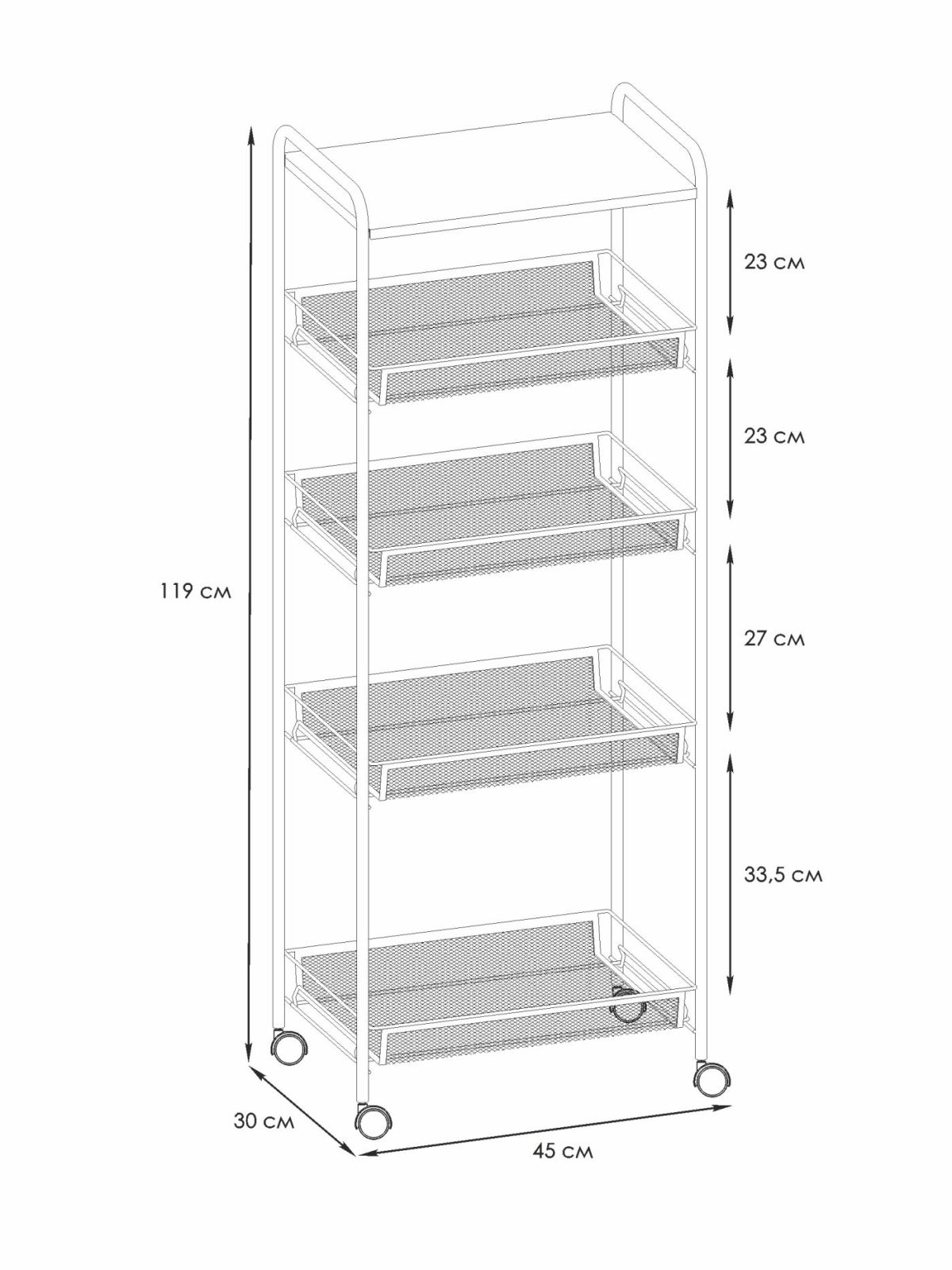 Э 410 С Этажерка "Ладья 35КС" Серый | фото 2