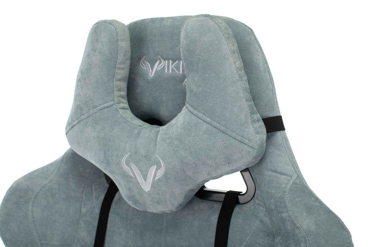 Кресло игровое Бюрократ VIKING KNIGHT LT28 FABRIC серо-голубой | фото 5