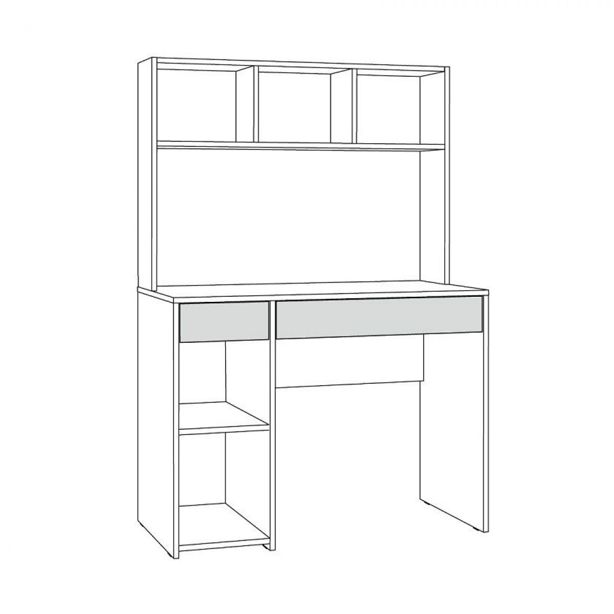 Стол компьютерный 12.77 F Комфорт (Белый РЕ шагрень) | фото 4