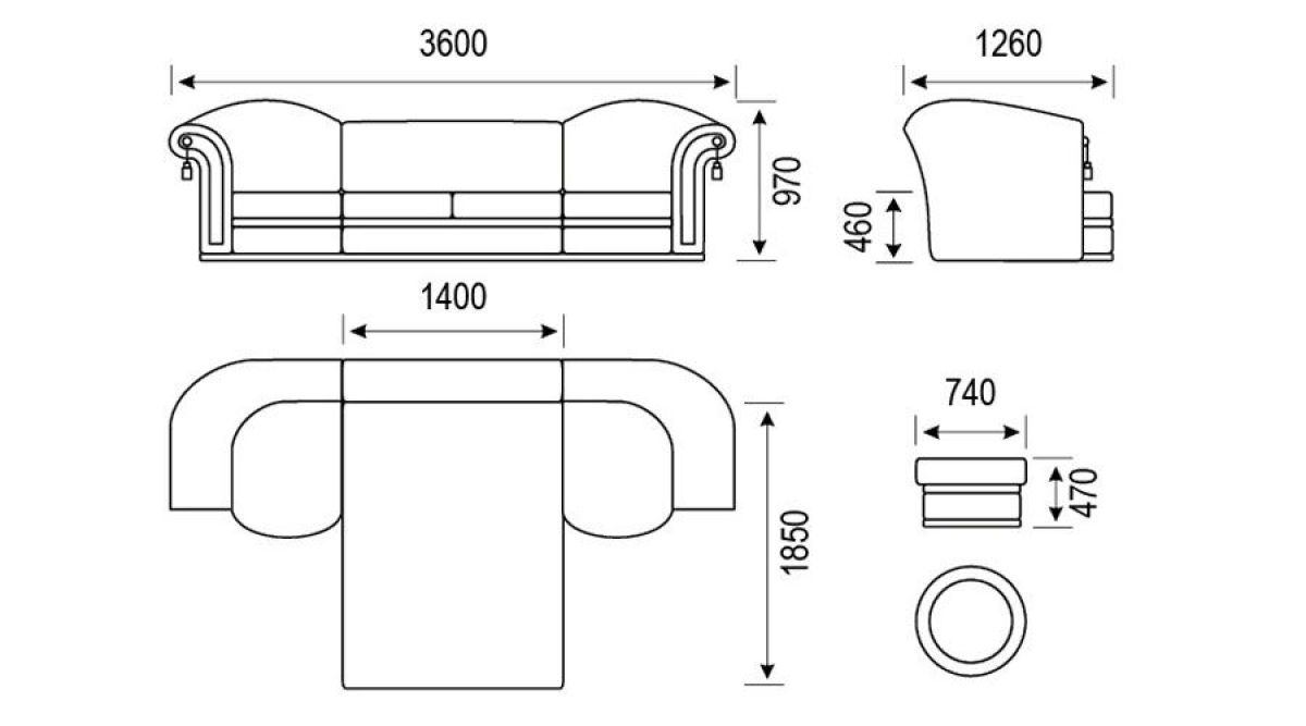 Диван Александра прямой | фото 7